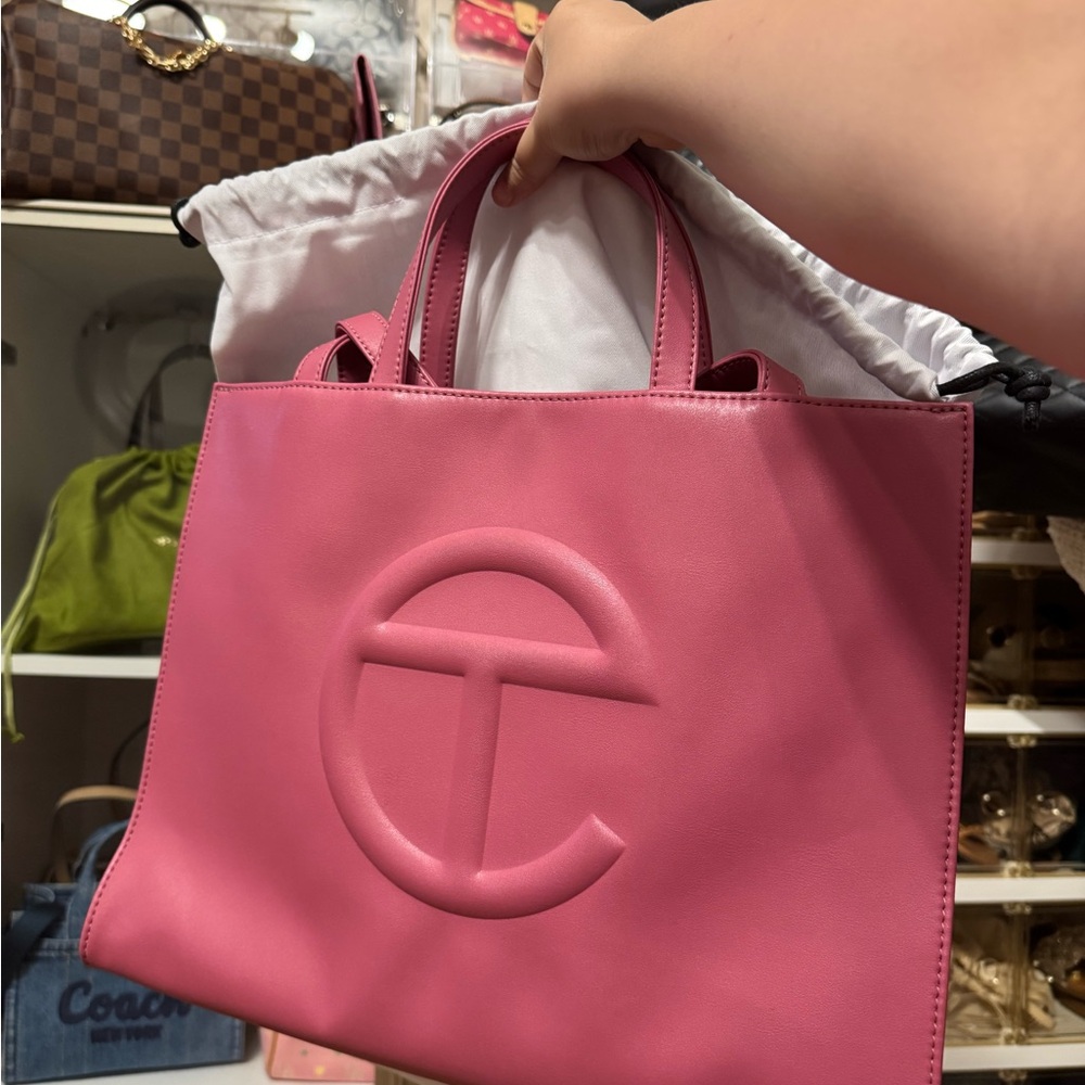 Telfar Pink Shopping Bag